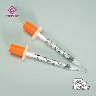 CE Certified Pet Insulin Syringe for Global Veterinary Standards Veterinary Insulin Syringe