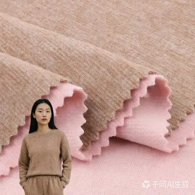 Luxurious Solid Color Woolen Fleece Velvet Fabric for Warm Clothing