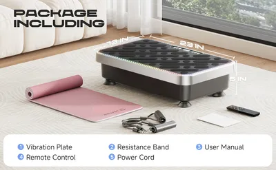 Vibrating Platform for Lymphatic Drainage Exercises, Muscle Activation and Full Body Workout