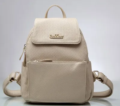Hot Leather Backpack Preppy Style Student School Bag Female