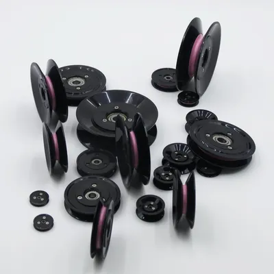 Premium Plastic Ceramic Roller Pulley Set Nylon Flanged Pulleys for Conveyor & Wire Drawing Machines - Anti-Corrosion, Heavy-Duty
