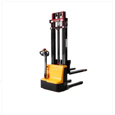 New Style Portable Convenient 1.2 Ton 1200kg Walkie Automatic Stacker Electric Pallet Forklift Stacker Price