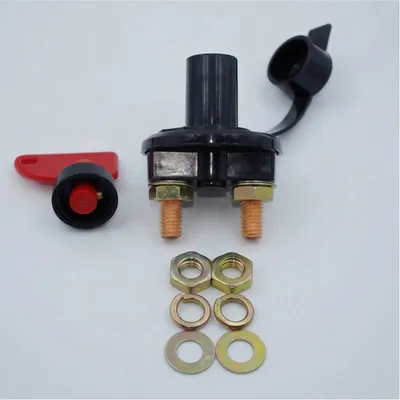12V 300A Heavy-Duty Battery Disconnect Switch Rotary Isolator Power Kill Switch with Keys for Marine ATV Vehicle