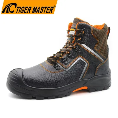 High-Cut Non-Slip Oil Resistant Steel Toe Anti-Puncture Oil Industry Mining Safety Boots