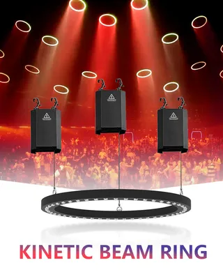 New Promotion Hot Style Kinetic Light RGBW LEDs Kinetic Beam Ring Lights