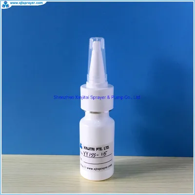15ml HDPE Crimp on Nasal Spray Bottle with Big Actuator