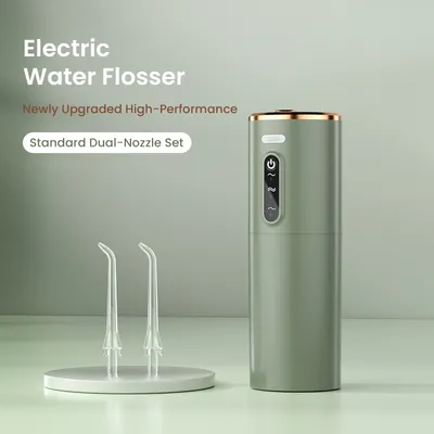 Cordless Waterproof Electric Water Flosser with Dual Jet Tips