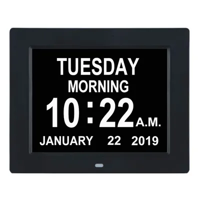 8inch LED LCD Digital Wall Clock with Extra Large Font