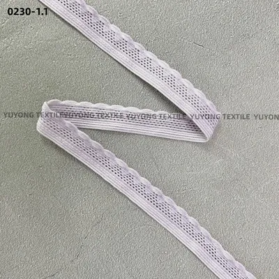 Design Breathable Soft Lace Pattern Elastic Knitted Webbing for Sexy Lingerie
