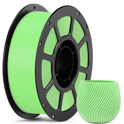3D PETG Matte Apple Green Fdm 1.75 mm Plastic Rod Consumables, Neat Wiring, Stable Wire Diameter