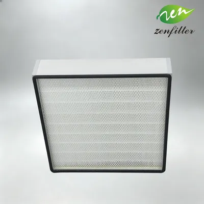 H14 Grade Mini Pleat HEPA Filter for Pharmaceutical Cleanroom Ventilation