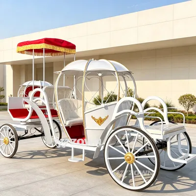 Vintage Wedding Sightseeing for Park Resort Electric Pumpkin Carriage