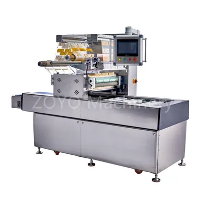 Continuous Food Map Modified Atmosphere Packing Packaging Machine