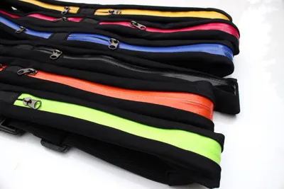 Invisible Water-Proof Waist Pocket for Exercise Running Belt with High Stretch