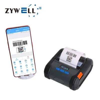 Handheld Expiry Date Printer Mini Prescription Label Sticker Printer Zywell 80mm Thermal Printer