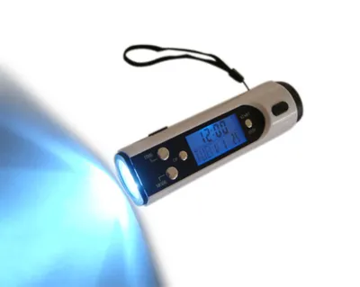 Travel Clock With Compass and LED Torch and Money Detection