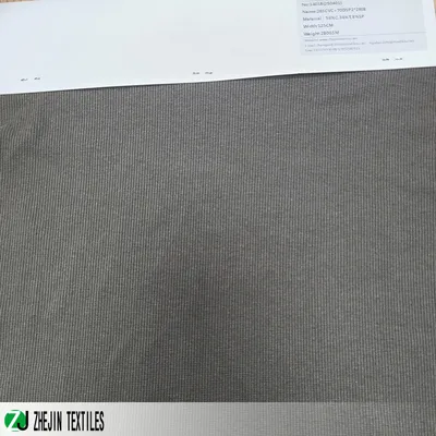 CVC Cotton Polyester Spandex 2*2 Rib with Soft and Comfortable Hand Feeling