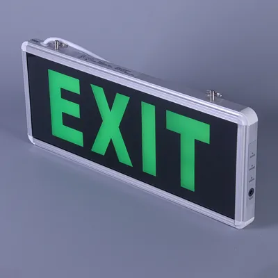 Single/Double Side 3W Acrylic LED Lighting Circuitry Indoor Emergency Exit Sign Panel Ni-CD Battery Wall Mount Fire Emergency Light