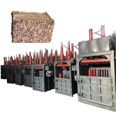 30 Ton Vertical Hydraulic Plastic Baling Machine Hydraulic Paper Cardboard Coconut Fiber Baler Machine for Used Clothing