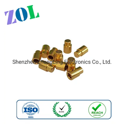 High Current Diameter 5.0mm H8.0mm Brass Pin Receptacle