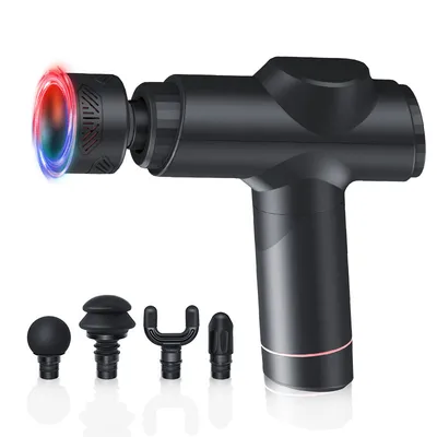 Deep Muscle Relaxation Premium Heated Fascial Gun Massager Percussion Massage Gun Hot and Cold
