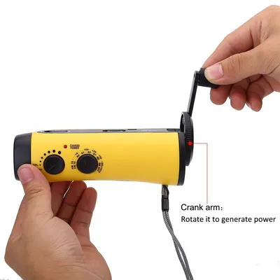 Hand-Cranked Radio, Camping Outdoor Multi-Function Emergency Light