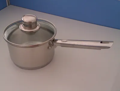 18/10 Stainless Steel Milkpot with Glass Lid
