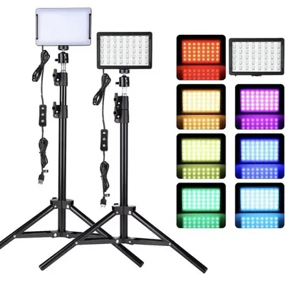 LED Selfie Light with Tripod for Flawless Makeup and Video Recording