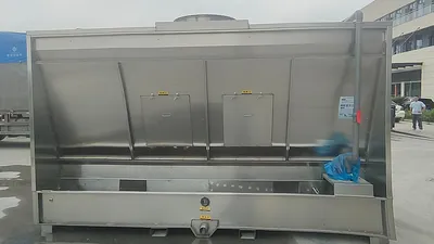High Pressure Water Curtain Scrubber Unit, Standard 2m Length, Custom Sizes on Request, ISO14001, for Paint Booth Exhaust Treatment