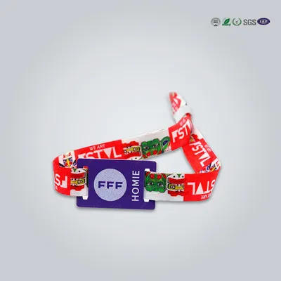 Custom Event Tickets Festival RFID Woven Wristbands
