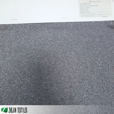 T/Sp Polyester Spandex Cation Melange Jersey Fabric