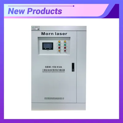 Poming 3 Phase Full Automatic Compensation AC Power Voltage Stabilizer 150kVA 220V/380V/400V/415V for Laser Industry with LCD Digtal Display Factory Price