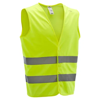 Reflective Zipper Closure Heavy Duty Lime Color Safety Reflective Vest