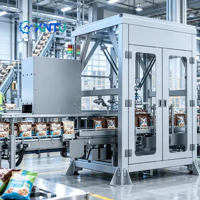 Delta Robot Packing Machine with Vision System for Beverage Bottles