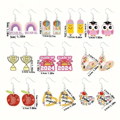 Graduation Personality Creative Earrings Send Friends Decorations Holiday Party Decorations