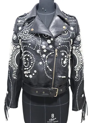 Wholesale PU Jacket Fashion New Ladies Basic Style Leather Clothing