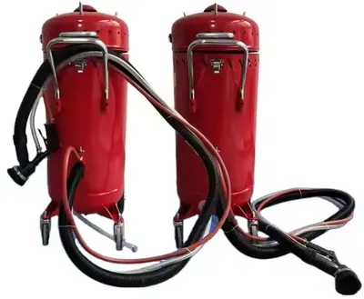 Dry Iron Manual Sandblasting Machine 28 Gallon Rust Removing Sand Blasting Pot Equipment