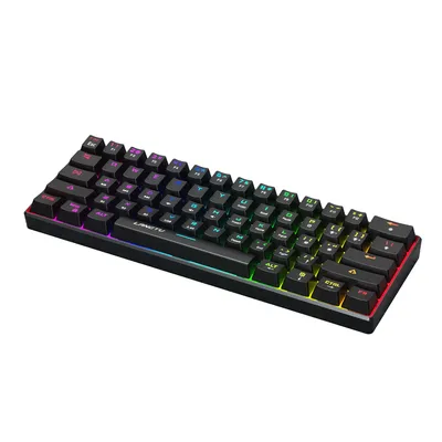 RGB Backlit Characters Glowing Wireless Bluetooth Wireless Mechanical Rk61 Keys Gaming Keyboard