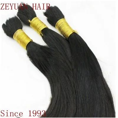 Unprocessed Virgin Brazilian Human Hair Bulk (B-33)