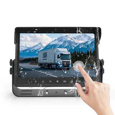 Rugged Waterproof Touch Screen Monitor Multi-Channel Video Input Ideal for Construction Vehicles