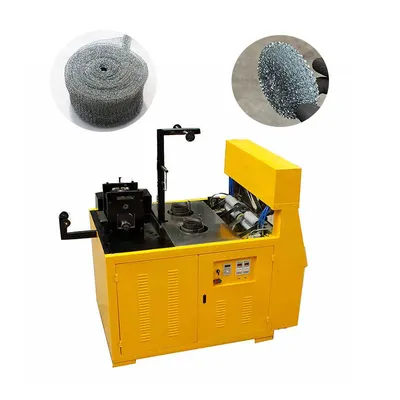 Fully Automatically Mesh 0.22mm Galvanized Cleaning Ball Scourer Making Machine