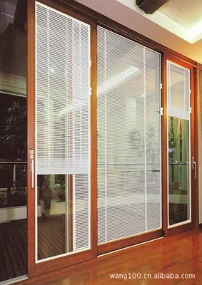 PVC Sliding Door with Shutter Inside (Veka AD70)