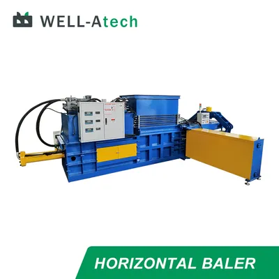 Horizontal Fully Automatic Waste Baler for Paper Cardboard Fiber Bale Press Machine