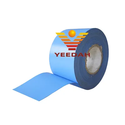 Waterproof Blue and Black PVC Coated Fabrics for Duct Connector 0.55mm