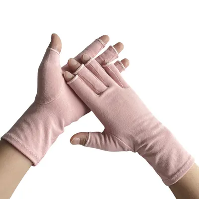 Seamless Comfortable Stitching Anti-Slip Palm Texture Full Finger Arthritis Compression Gloves for Rheumatoid Hand Relief