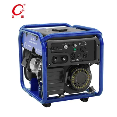 Wireless Control Silent 4.3kVA Camp Generator Open Frame Recoil Start Inverter Generator 3500W Digital Petrol Portable