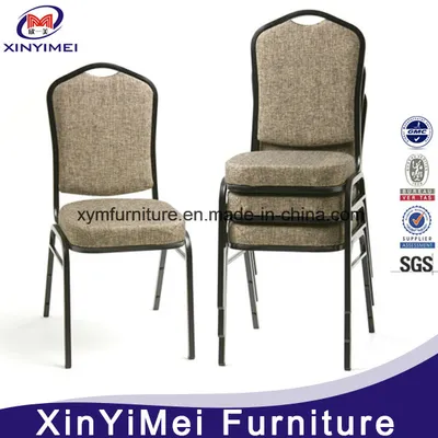 Modern Stackable Metal Wedding Party Hotel Banquet Iron Chair (XYM-G138)