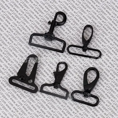 Spot Wholesale Luggage Hardware Accessories Dog Buckle, Rotating Lobster Button Tail Metal Buckle, Webbing Bag Hook Buckle