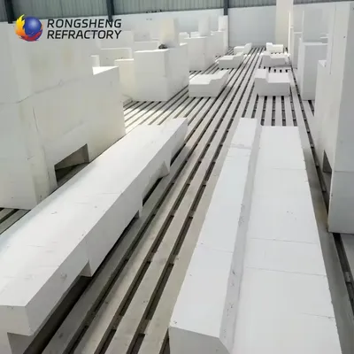 High Temperature Zirconia Corundum Brick Kiln Lining Azs Bricks Refractory Material for Smelter Furnace