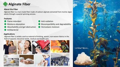 Natural Environmentally Friendly Fibers Alginate Fiber for Nonwovens